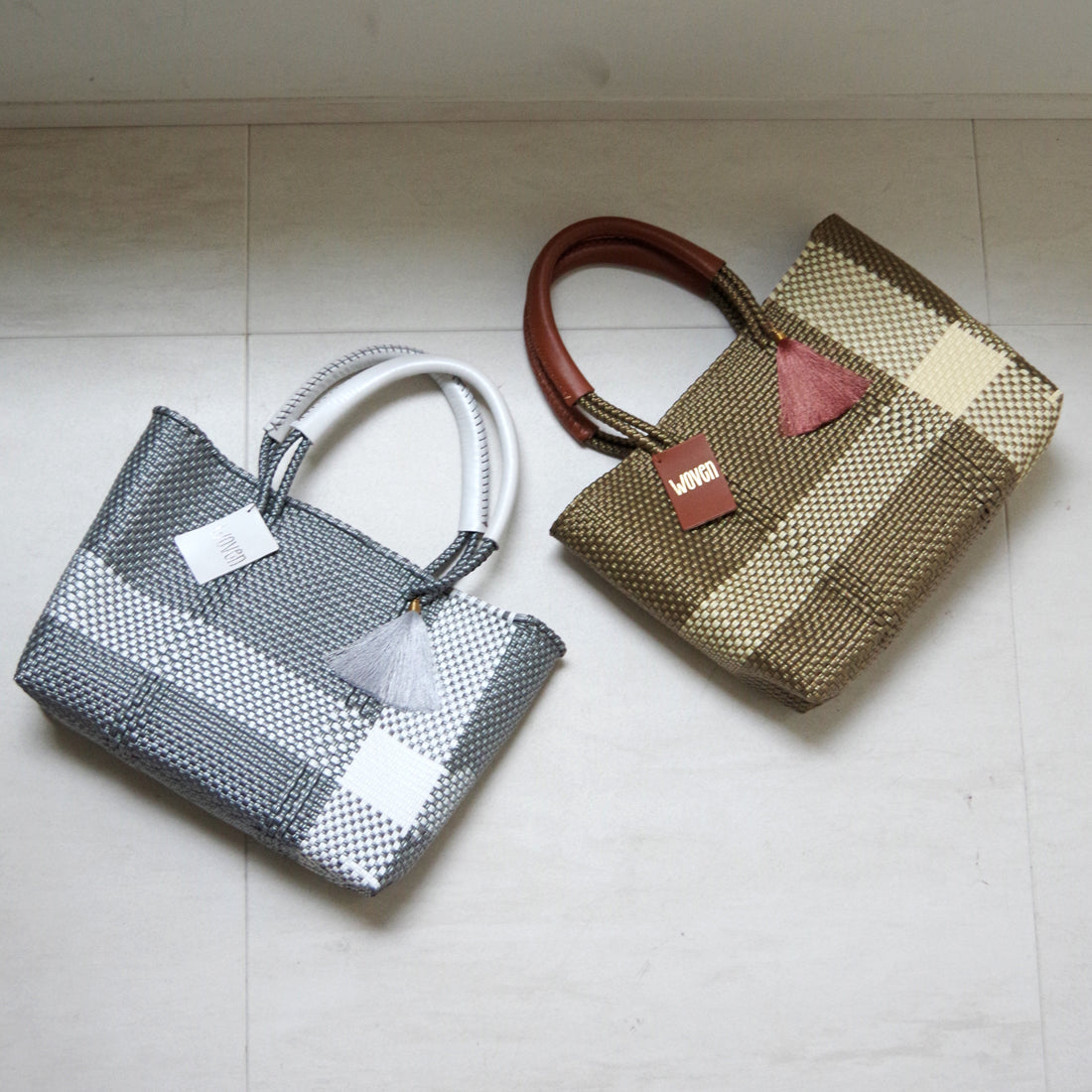 WOVEN ウーヴン Small Tote スモールトート メルカドバッグ マルシェバッグ 旅行 レジャー 夏コーデ デイリー使い