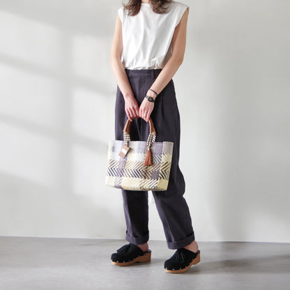WOVEN ウーヴン Small Tote スモールトート メルカドバッグ マルシェバッグ 旅行 レジャー 夏コーデ デイリー使い