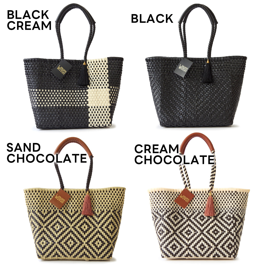 WOVEN ウーヴン Everyday Tote エブリデイトート メルカドバッグ 旅行 レジャー 夏コーデ デイリー使い 軽量 裏地付き