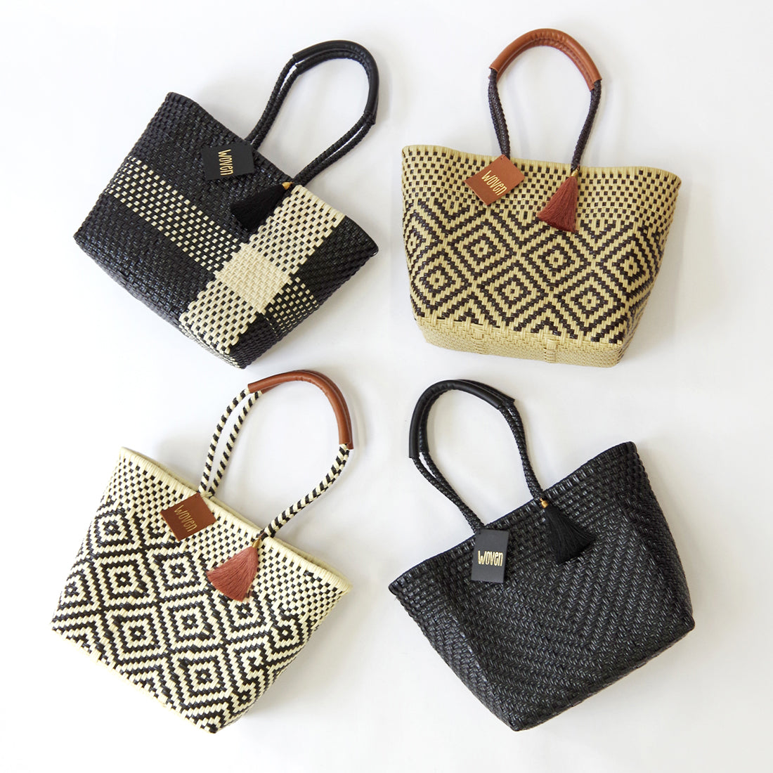 WOVEN ウーヴン Everyday Tote エブリデイトート メルカドバッグ 旅行 レジャー 夏コーデ デイリー使い 軽量 裏地付き