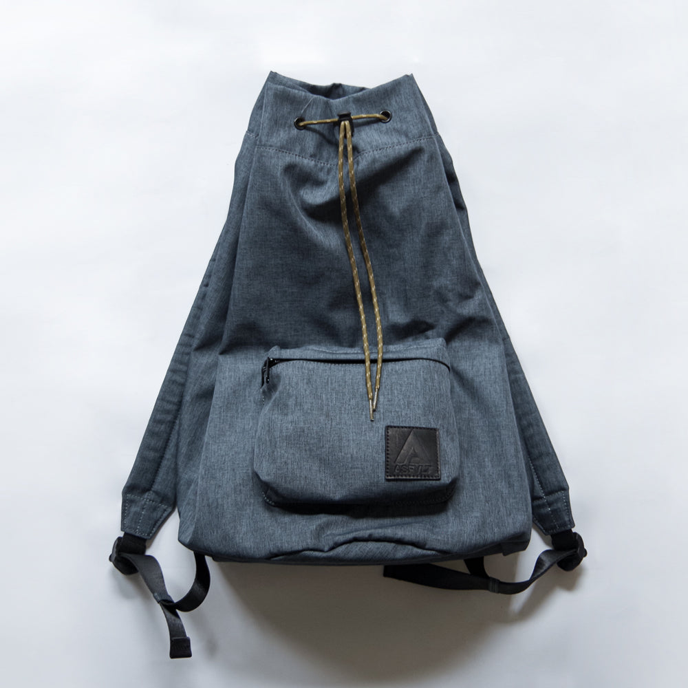 【ASFVLT アスファルト】DRAWSTRING BACKPACK CHARCOAL