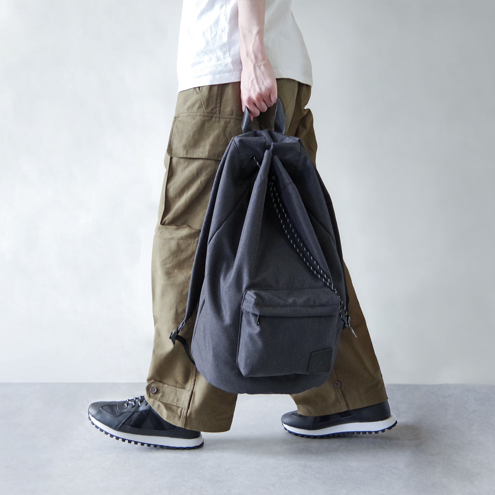 【ASFVLT アスファルト】DRAWSTRING BACKPACK CHARCOAL