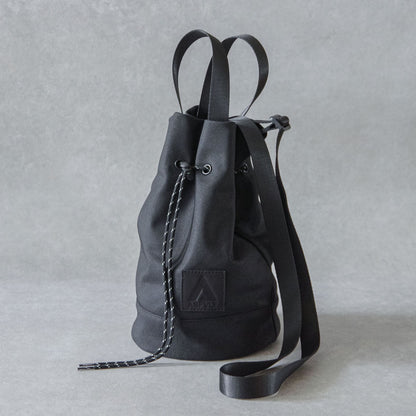 【ASFVLT アスファルト】DRAWSTRING SHOULDER BAG CHARCOAL