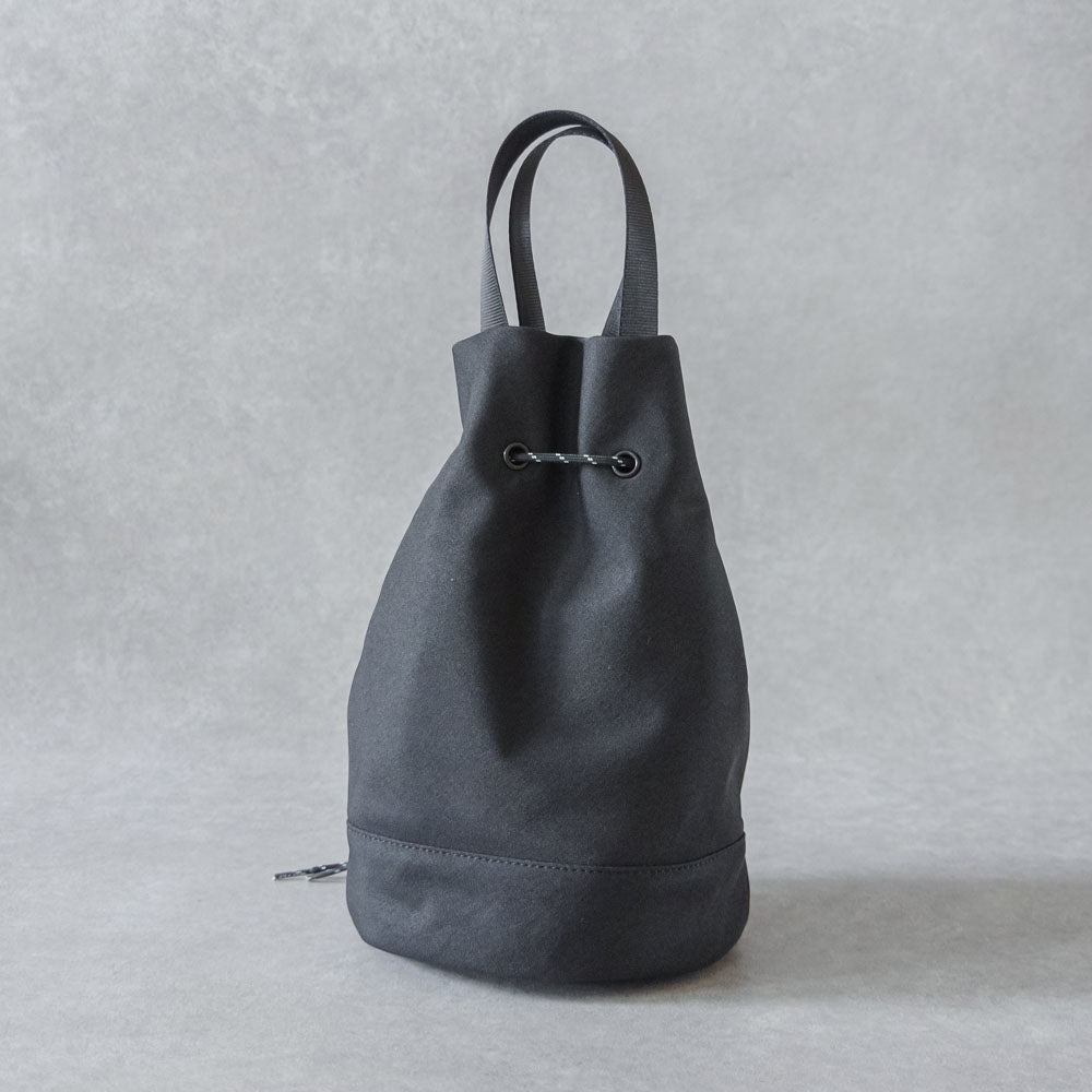 【ASFVLT アスファルト】DRAWSTRING SHOULDER BAG BLACK