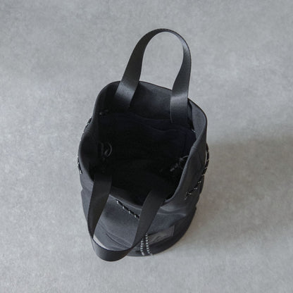 【ASFVLT アスファルト】DRAWSTRING SHOULDER BAG CHARCOAL