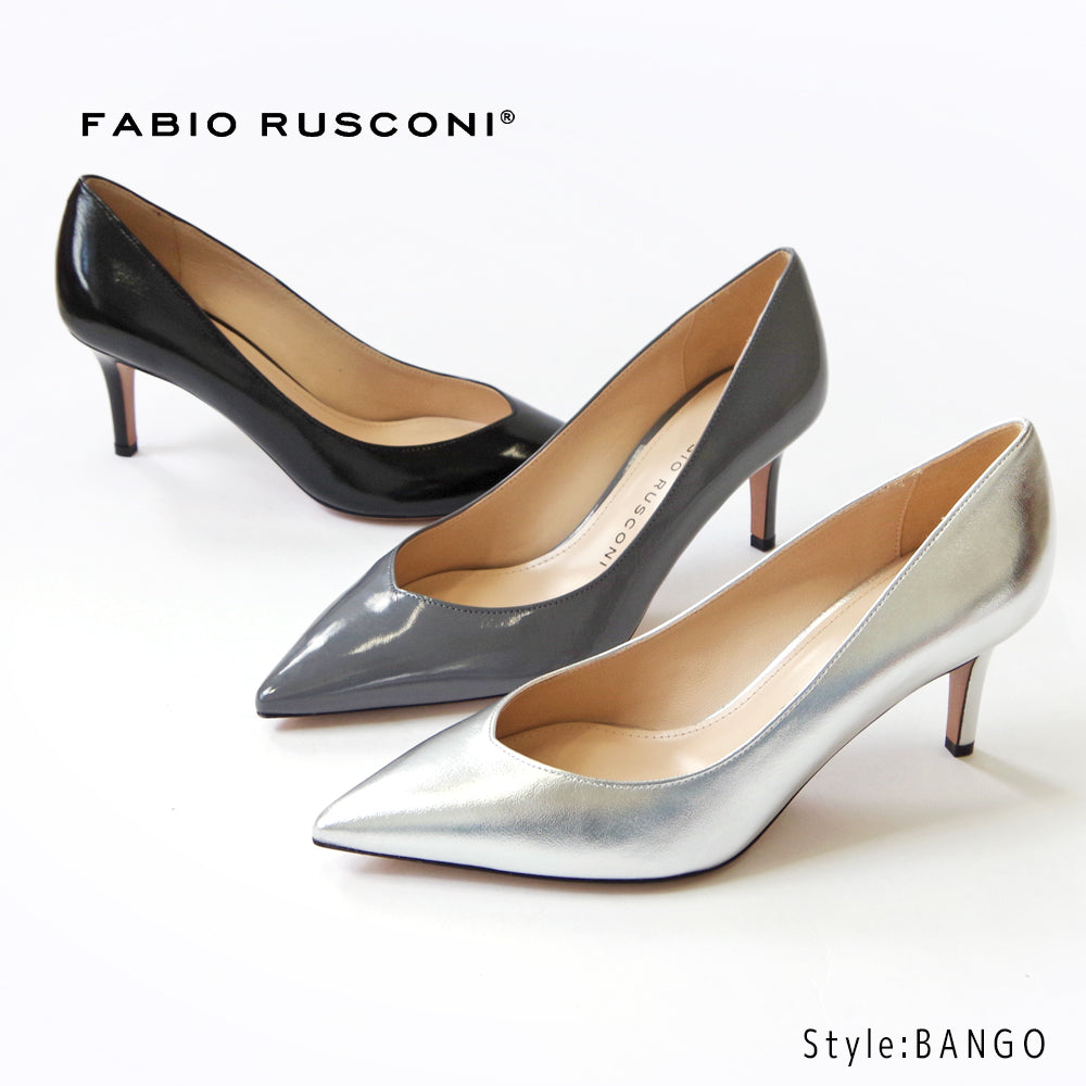 FABIO RUSCONl ファビオルスコーニ スクエアトウローヒール パンプス
