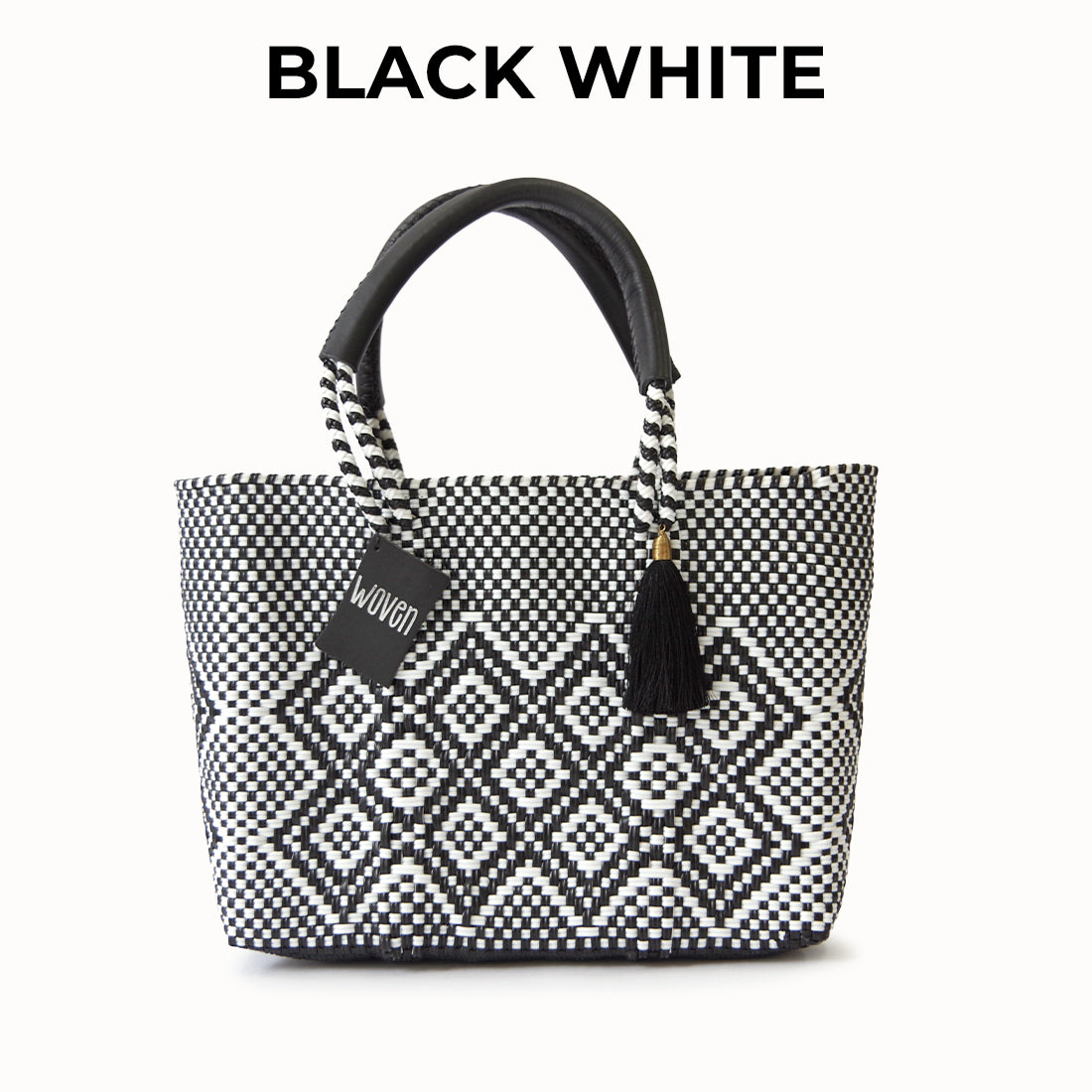 【WOVEN ウーヴン】メキシコ製 バスケットバッグ メルカドバッグ かごバッグ
