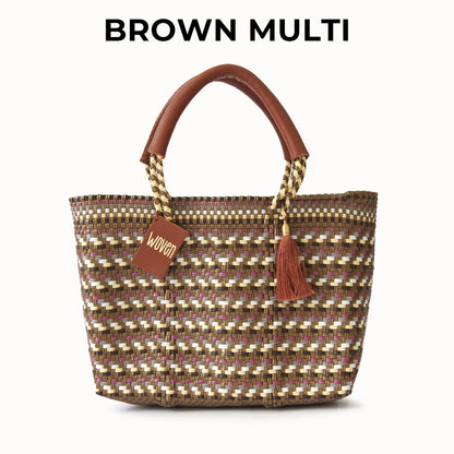 【WOVEN ウーヴン】メキシコ製 バスケットバッグ メルカドバッグ かごバッグ