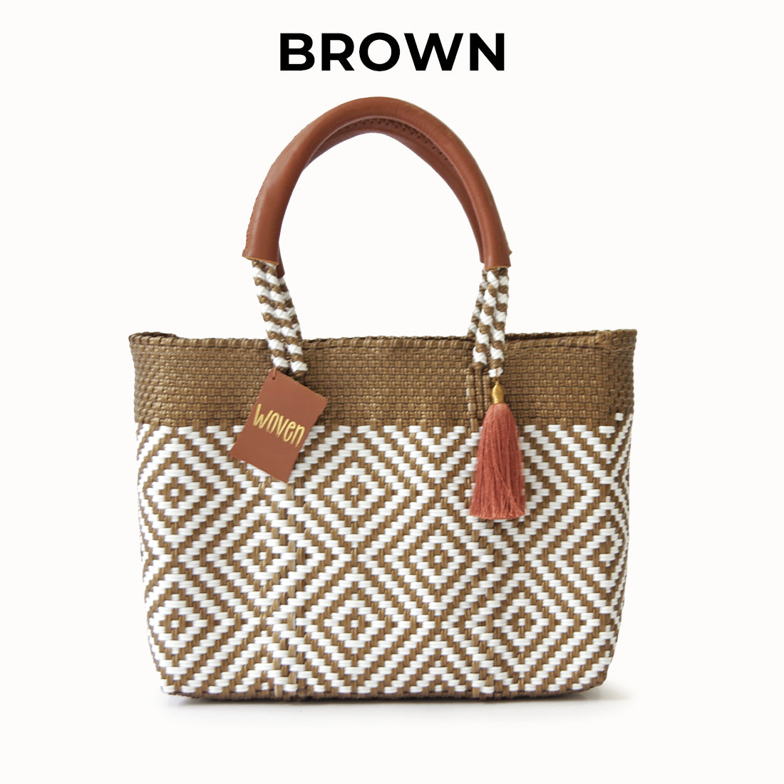 【WOVEN ウーヴン】メキシコ製 バスケットバッグ メルカドバッグ かごバッグ