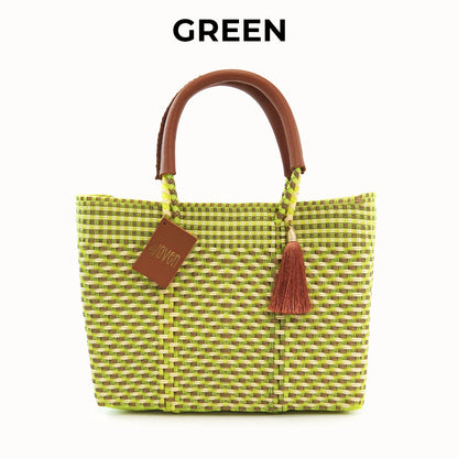 【WOVEN ウーヴン】メキシコ製 バスケットバッグ メルカドバッグ かごバッグ