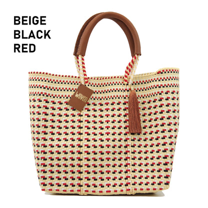 【WOVEN ウーヴン】Middle Tote ミドルトート メキシコ製 バスケットバッグ メルカドバッグ
