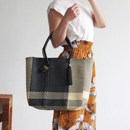 【WOVEN ウーヴン】Middle Tote ミドルトート メキシコ製 バスケットバッグ メルカドバッグ