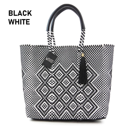 【WOVEN ウーヴン】Middle Tote ミドルトート メキシコ製 バスケットバッグ メルカドバッグ