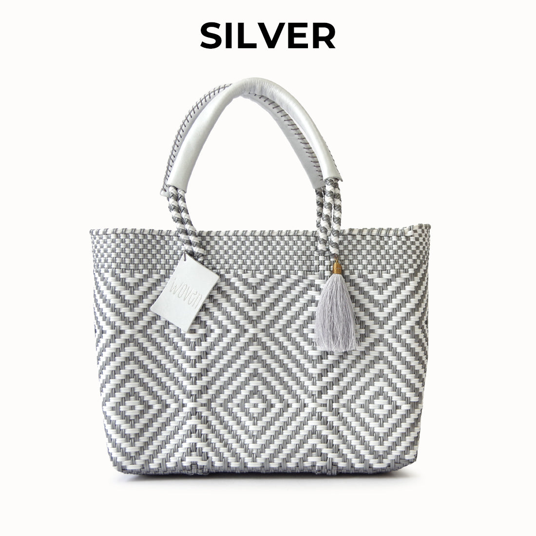 【WOVEN ウーヴン】メキシコ製 バスケットバッグ メルカドバッグ かごバッグ