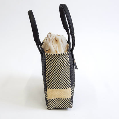 【WOVEN ウーヴン】バスケットバッグ コットンライニング 【SMALL BAG COTTON LINING】 メキシコ製 メルカドバッグ