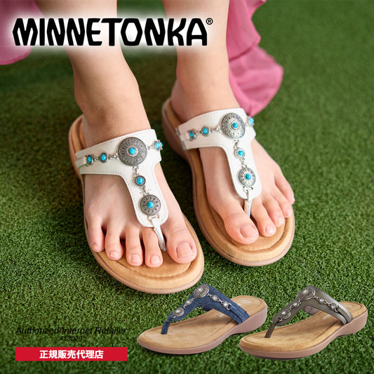 【特典付き】【MINNETONKA ミネトンカ】 BRECCA ブレッカ【510041 510100 510473】トングサンダル ビジューサンダル ビーチサンダル