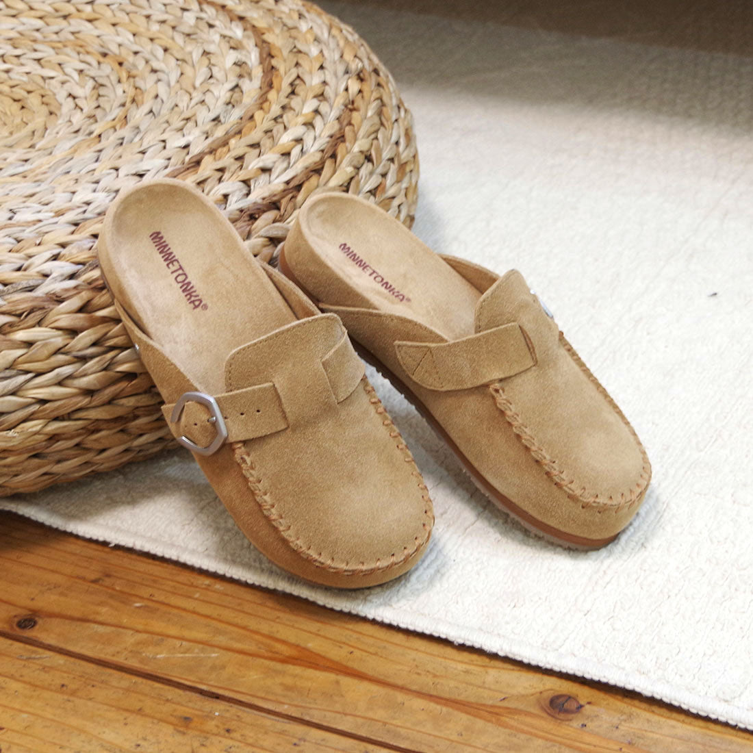 【MINNETONKA ミネトンカ】正規販売代理店 正規品 【BUCKLE CLOG】バックルクロッグ