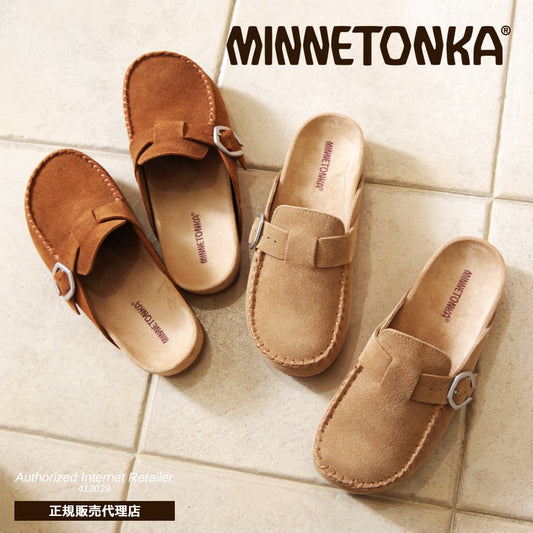 【MINNETONKA ミネトンカ】正規販売代理店 正規品 【BUCKLE CLOG】バックルクロッグ