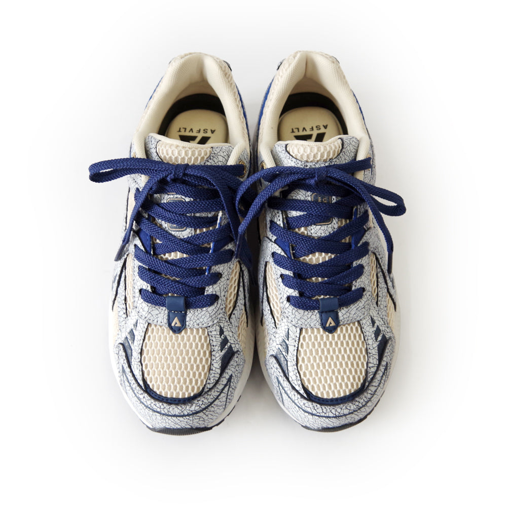【ASFVLT アスファルト】【CITY RUN】WHITE NAVY CRAKED【CR015】
