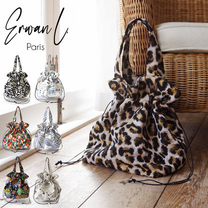 【Erwan L アルワンエル】 フランス製 【Drawstring tote 25007】トートバッグ