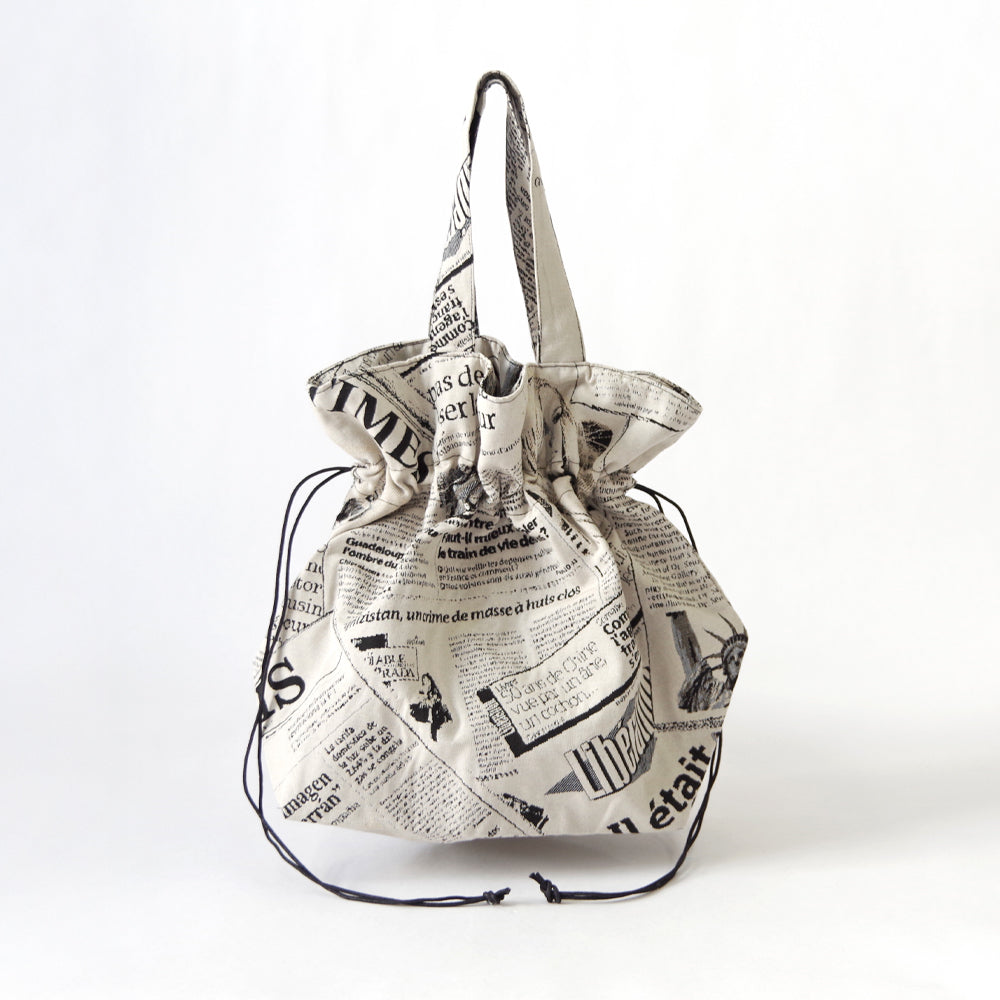 【Erwan L アルワンエル】 フランス製 【Drawstring tote 25007】トートバッグ