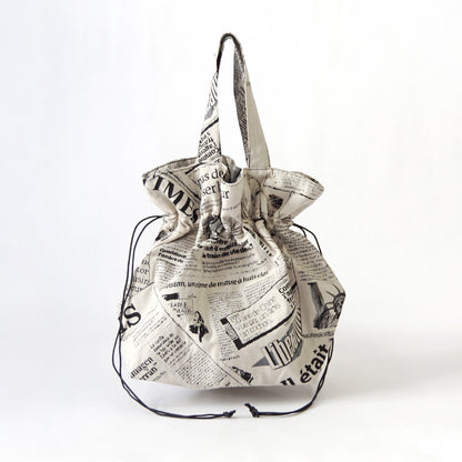 【Erwan L アルワンエル】 フランス製 【Drawstring tote 25007】トートバッグ