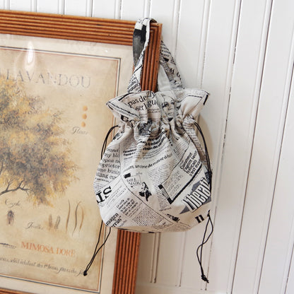 【Erwan L アルワンエル】 フランス製 【Drawstring tote 25007】トートバッグ