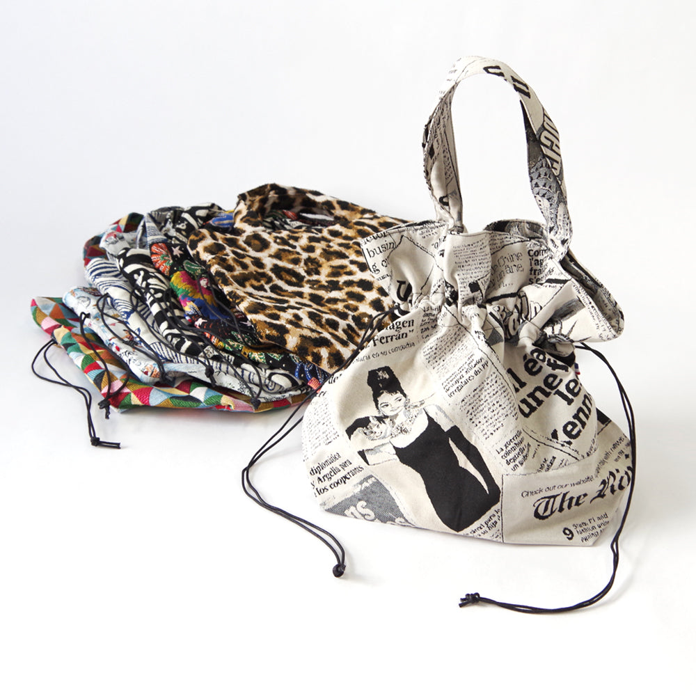 【Erwan L アルワンエル】 フランス製 【Drawstring tote 25007】トートバッグ