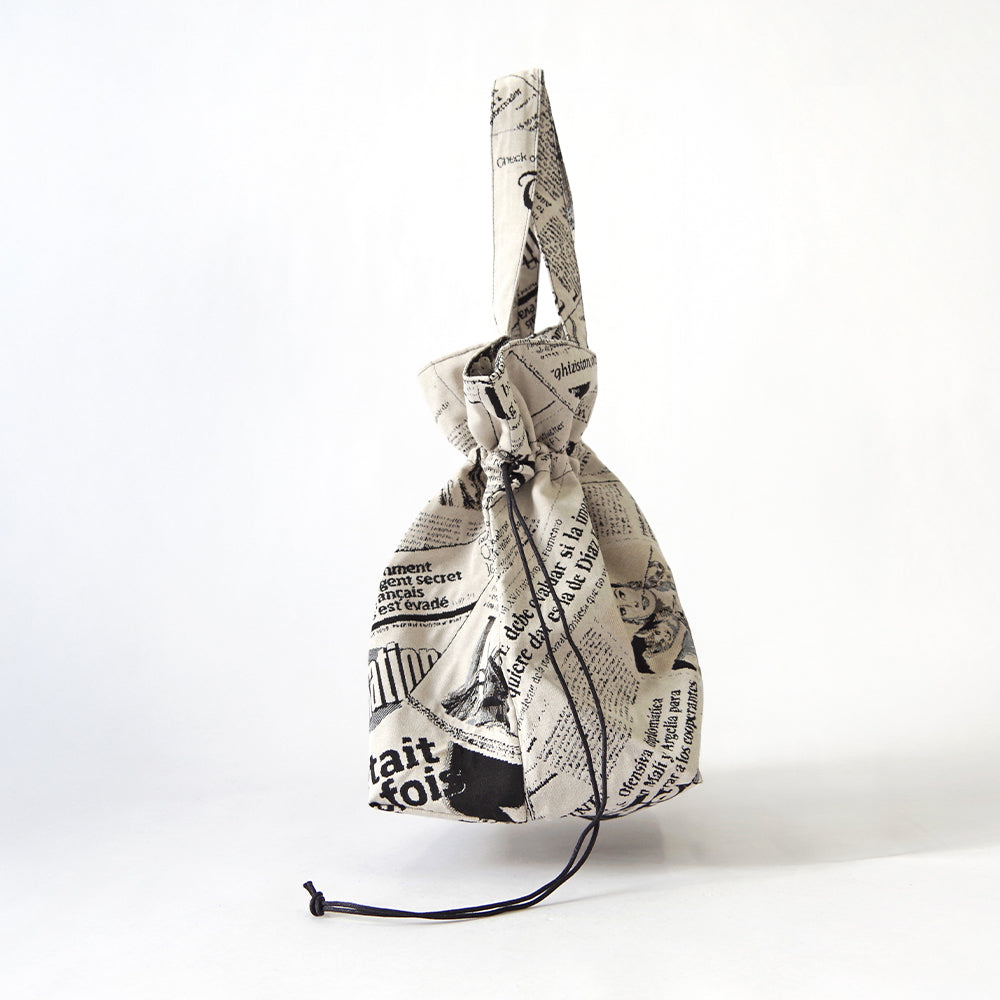 【Erwan L アルワンエル】 フランス製 【Drawstring tote 25007】トートバッグ