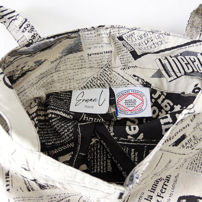 【Erwan L アルワンエル】 フランス製 【Drawstring tote 25007】トートバッグ
