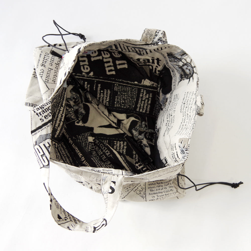 【Erwan L アルワンエル】 フランス製 【Drawstring tote 25007】トートバッグ