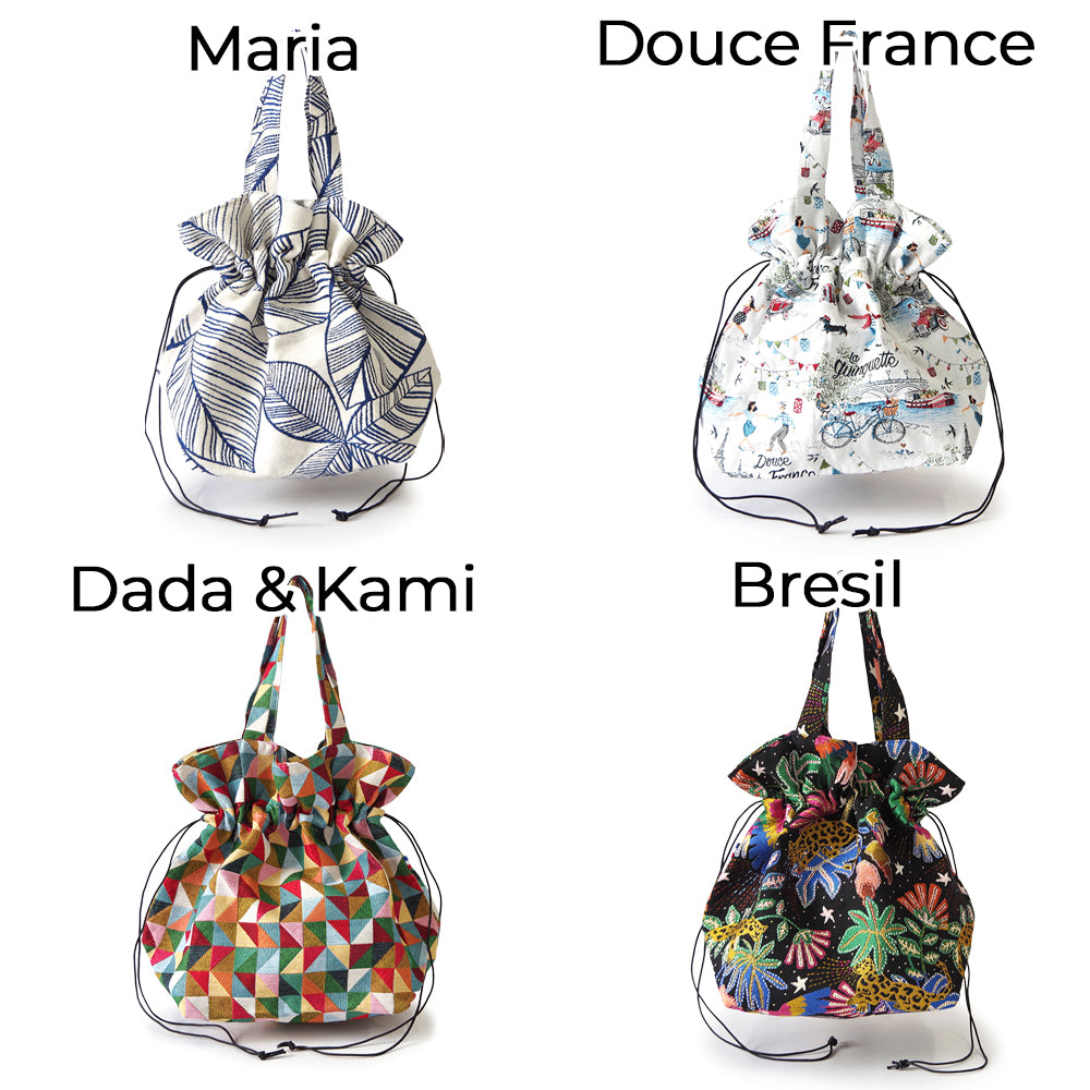【Erwan L アルワンエル】 フランス製 【Drawstring tote 25007】トートバッグ