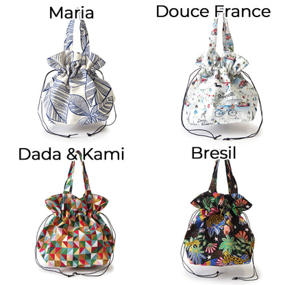 【Erwan L アルワンエル】 フランス製 【Drawstring tote 25007】トートバッグ