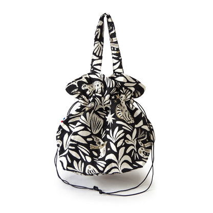 【Erwan L アルワンエル】 フランス製 【Drawstring tote 25007】トートバッグ