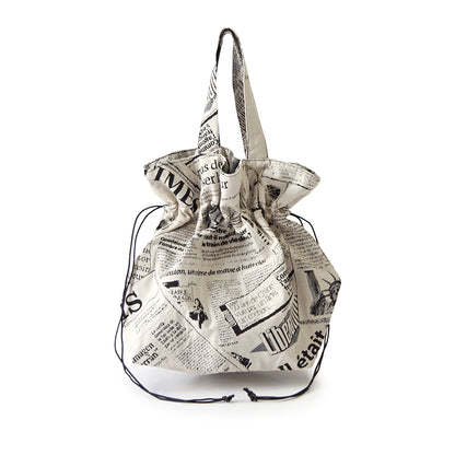 【Erwan L アルワンエル】 フランス製 【Drawstring tote 25007】トートバッグ