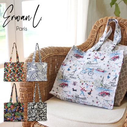 【Erwan L アルワンエル】 フランス製 【Boxy tote 25010】 トートバッグ