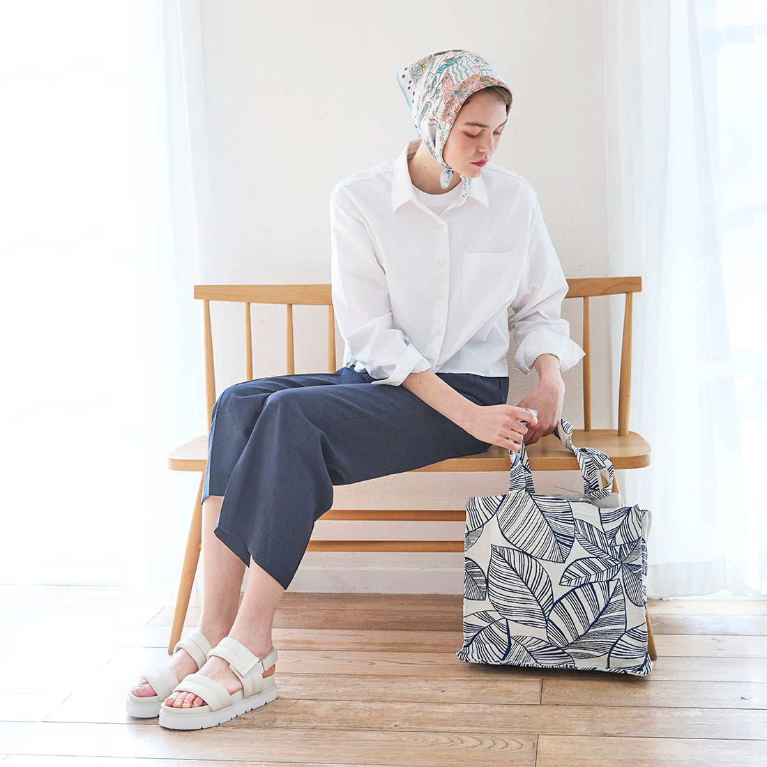 【Erwan L アルワンエル】 フランス製 【Boxy tote 25010】 トートバッグ