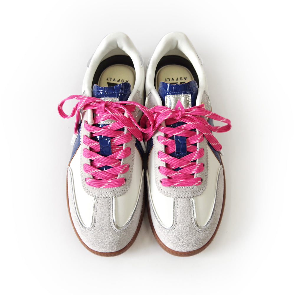 【ASFVLT アスファルト】【ELITE CLASSIC】WHITE NAVY CROC SILVER【ELC047】