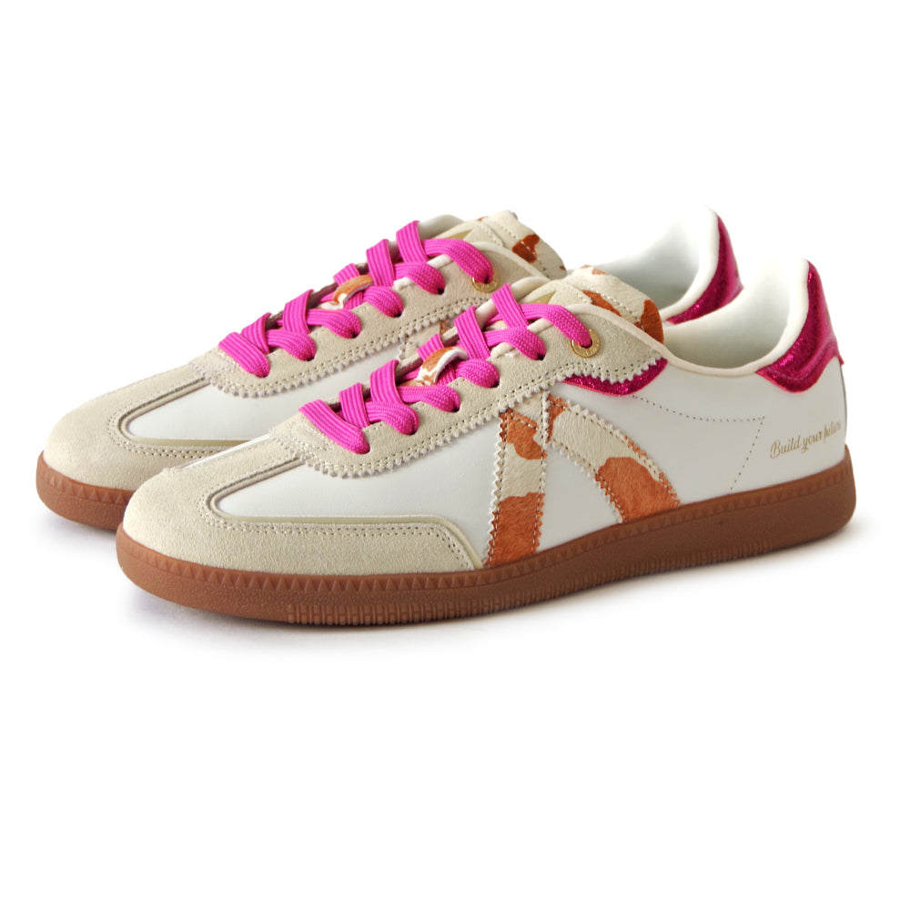 【ASFVLT アスファルト】【ELITE CLASSIC】TAN COW PONY HAIR FUSHIA【ELC007】