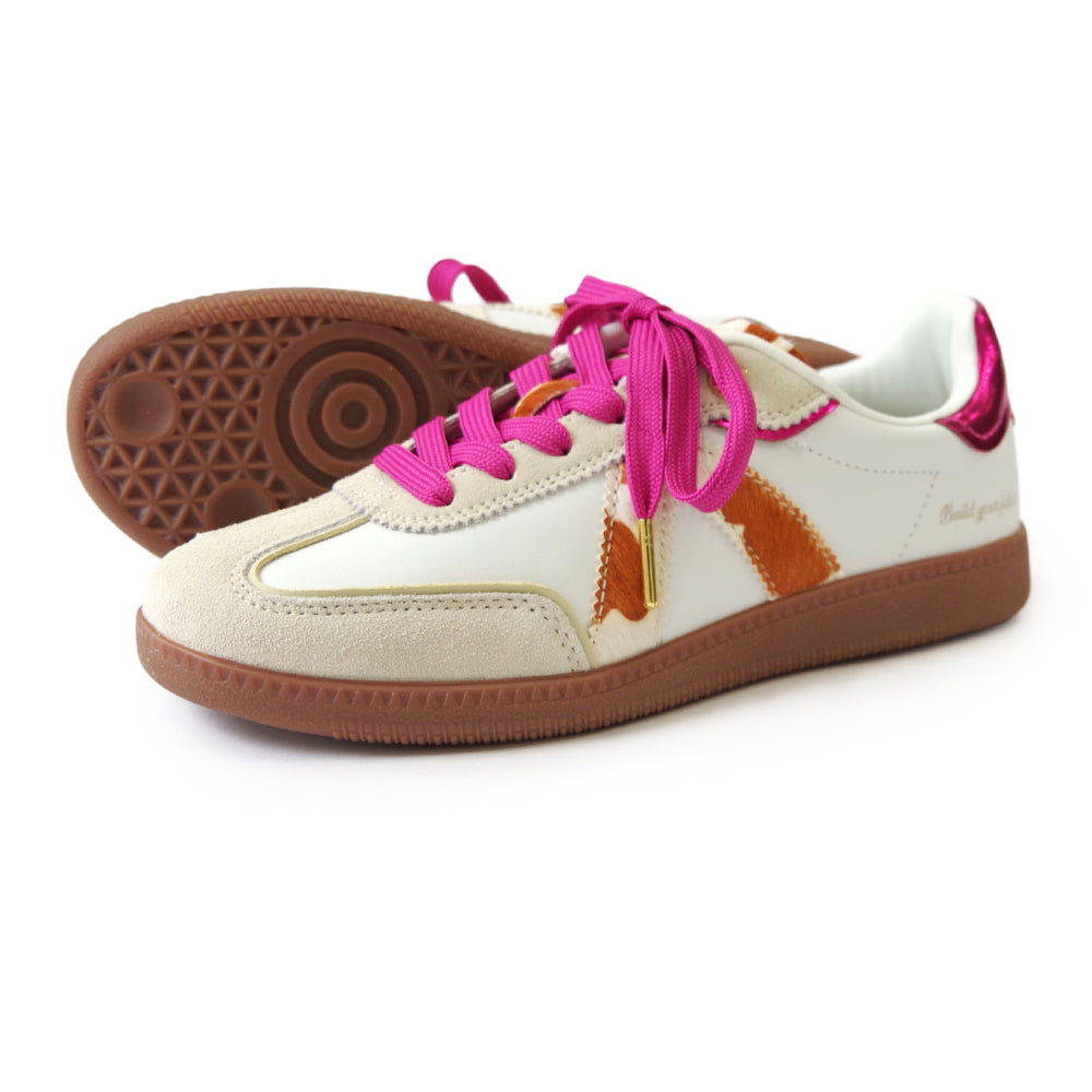 【ASFVLT アスファルト】【ELITE CLASSIC】TAN COW PONY HAIR FUSHIA【ELC007】