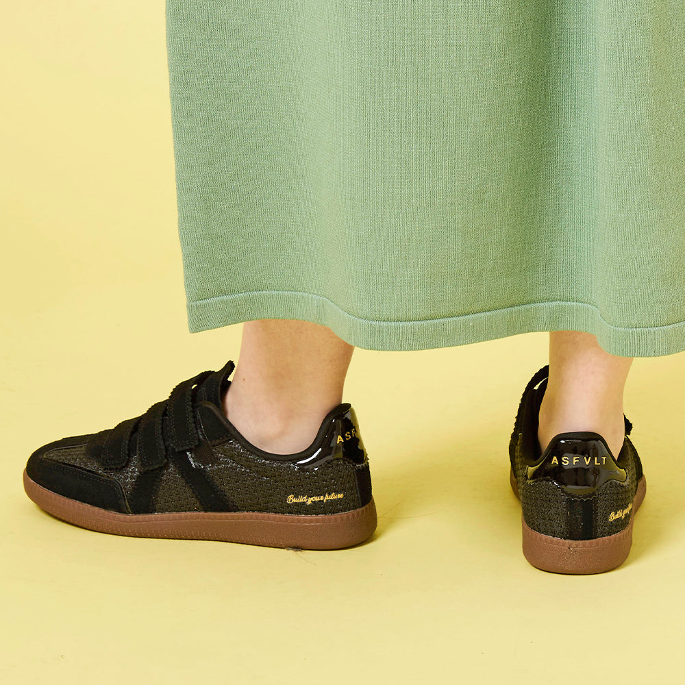 【ASFVLT アスファルト】【ELITE CLASSIC VELCRO】BLACK RAFIA【ELV04】