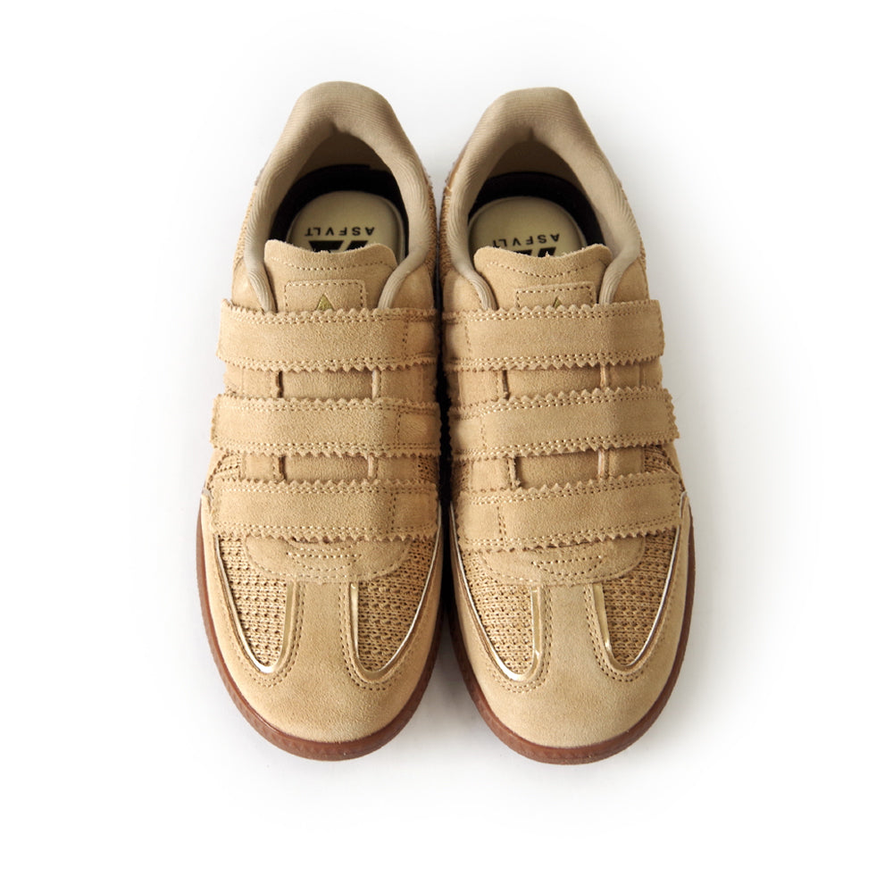 【ASFVLT アスファルト】【ELITE CLASSIC VELCRO】BEIGE RAFIA【ELV05】