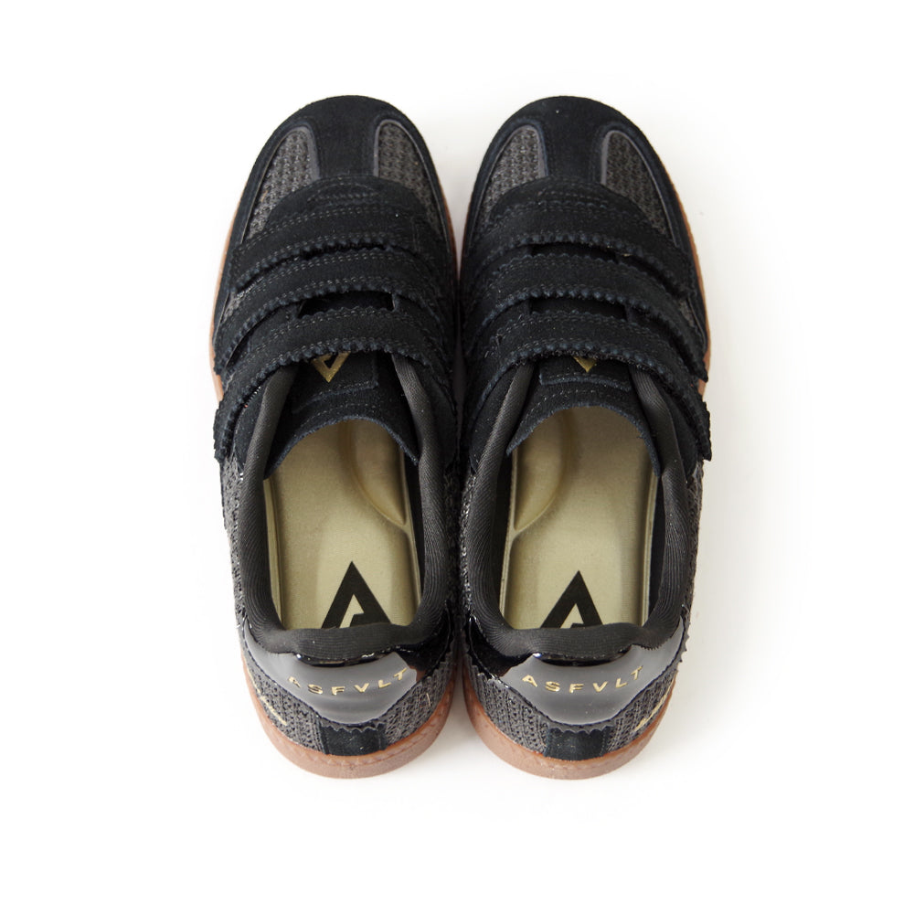 【ASFVLT アスファルト】【ELITE CLASSIC VELCRO】BLACK RAFIA【ELV04】