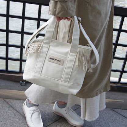 ミネトンカ MINNETONKA 【SIDE FRINGE 2WAY TOTE BAG】正規販売代理店 正規品 フリンジ トートバッグ ミニバッグ