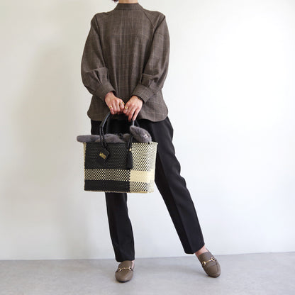 【WOVEN ウーヴン】エコファーねこ2WAYバッグ【ECO FUR NEKO 2WAY BAG】