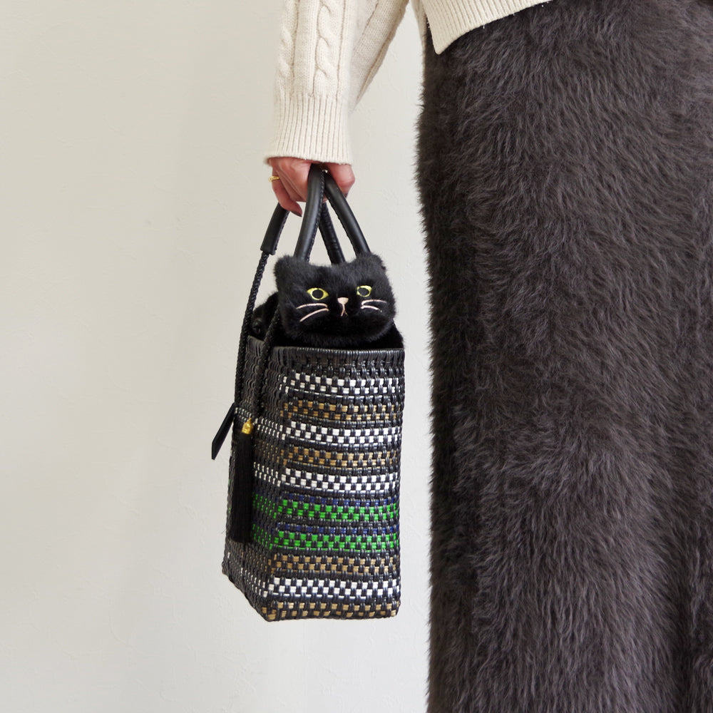 【WOVEN ウーヴン】エコファーねこ2WAYバッグ【ECO FUR NEKO 2WAY BAG】