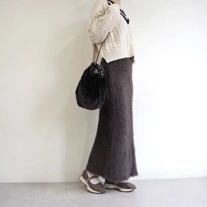 【WOVEN ウーヴン】エコファーねこ2WAYバッグ【ECO FUR NEKO 2WAY BAG】