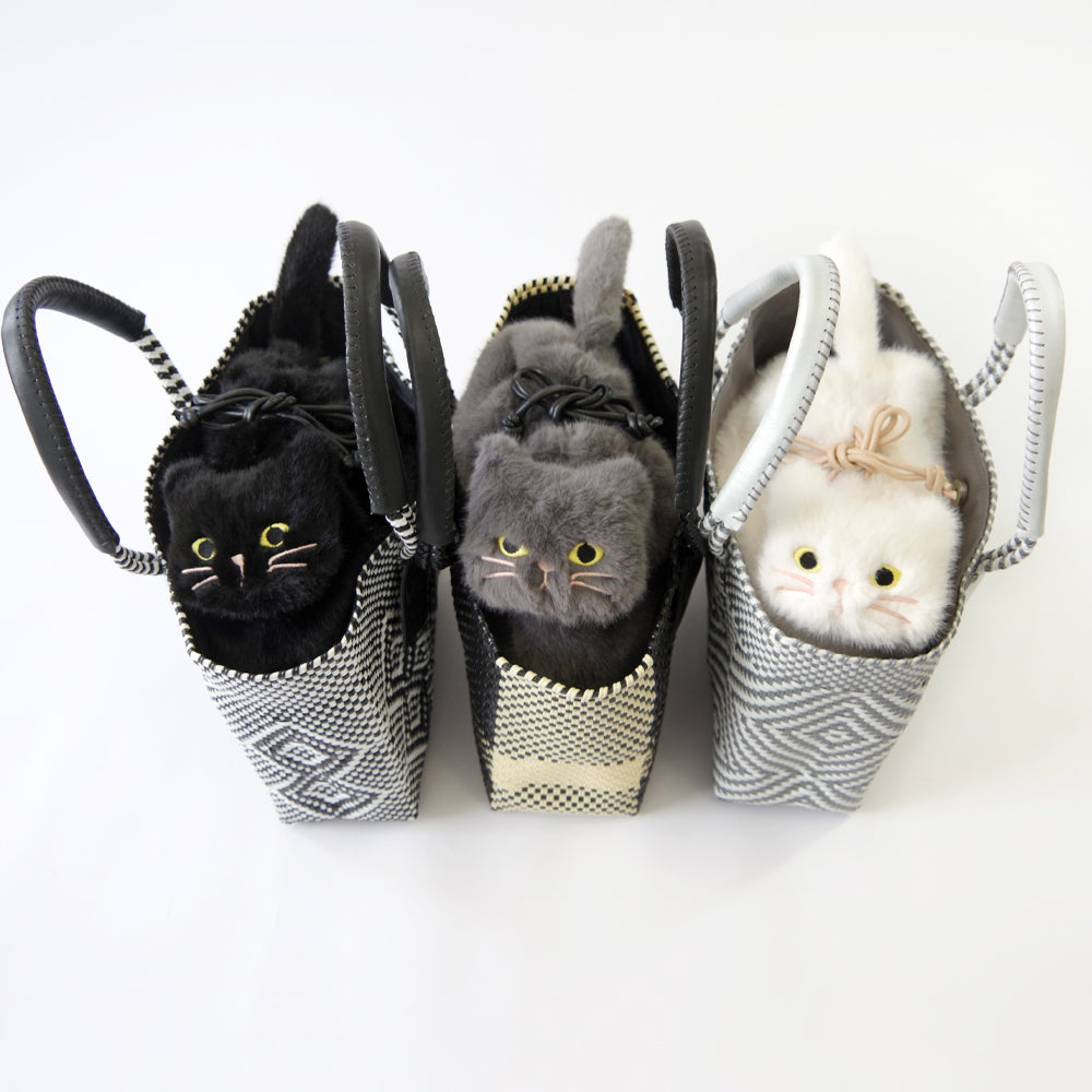 【WOVEN ウーヴン】エコファーねこ2WAYバッグ【ECO FUR NEKO 2WAY BAG】