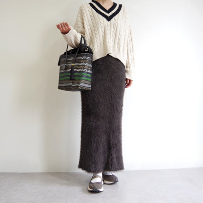 【WOVEN ウーヴン】エコファーねこ2WAYバッグ【ECO FUR NEKO 2WAY BAG】