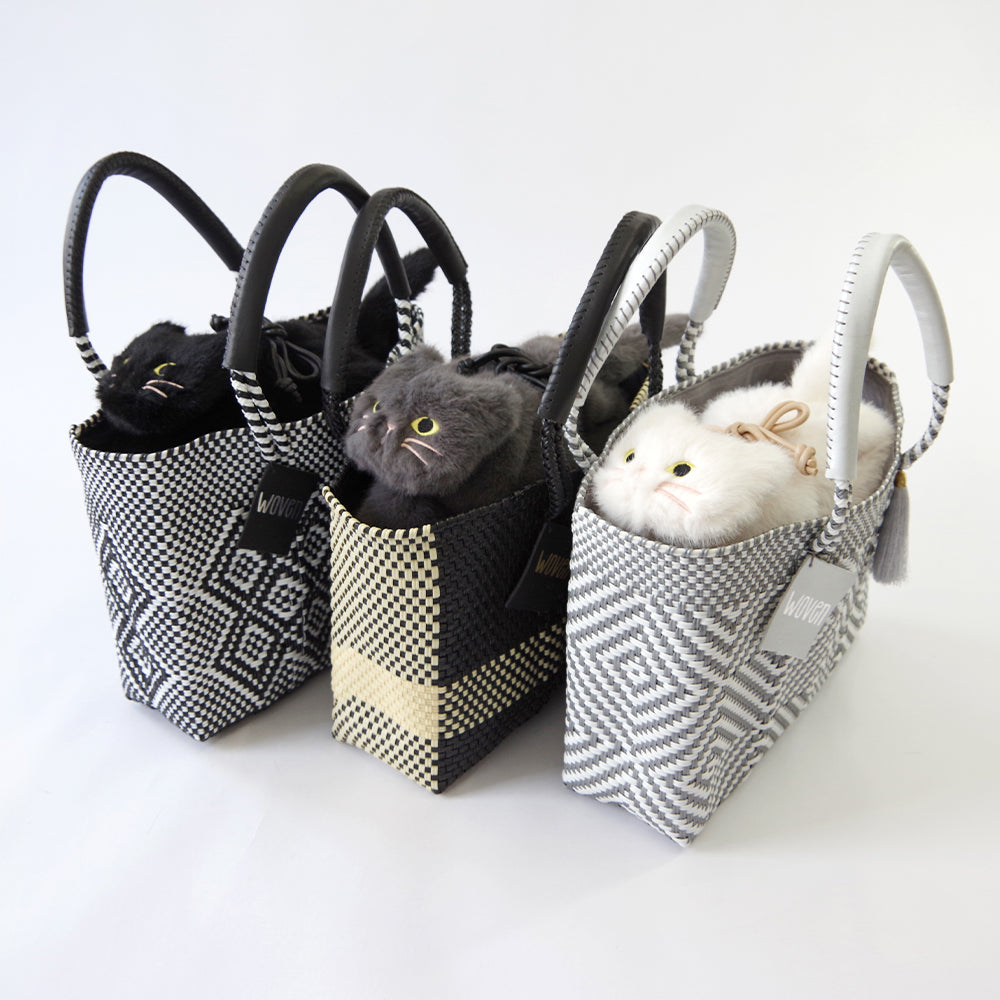 【WOVEN ウーヴン】エコファーねこ2WAYバッグ【ECO FUR NEKO 2WAY BAG】